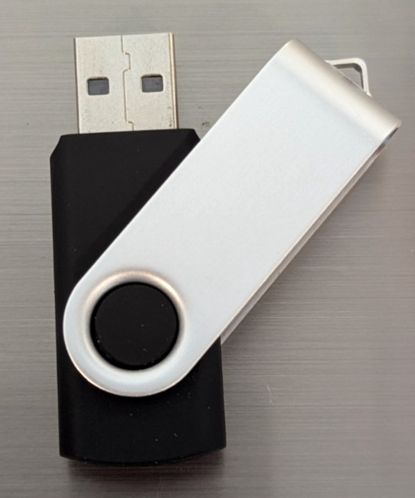 USB Flash Drive 32GB - Unbranded - USB 2.0 - NTFS Formatted for Windows (Black)