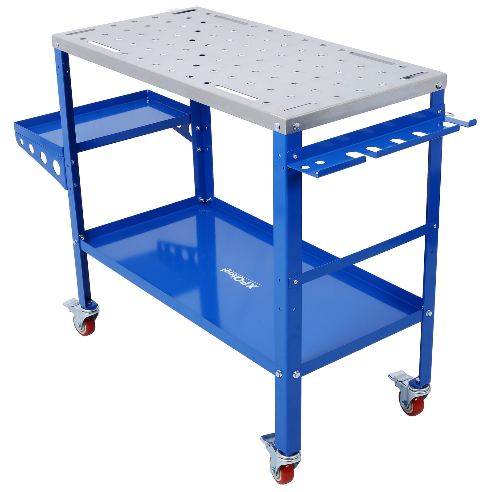 Foldable Steel Welding Table Adjustable Angle & Height 1200lbs Capacity 36"x18"