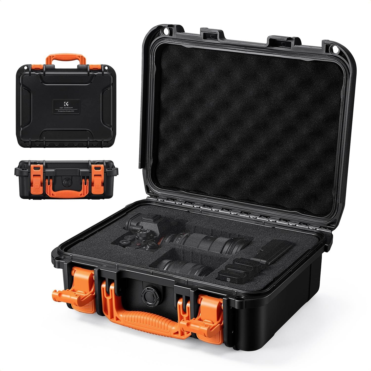 K&F CONCEPT Hard Case Camera Box Waterproof Protective Camera Case for Drones