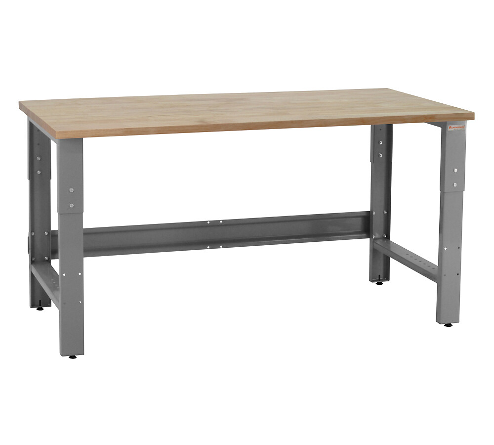 BenchPro R Series Solid Maple Top 24"D x 48"W Production Work Table