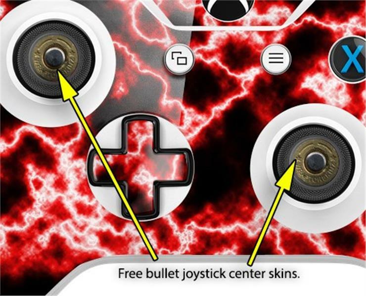 Skin for XBOX One S X Controller Electrify Red Vinyl Decal