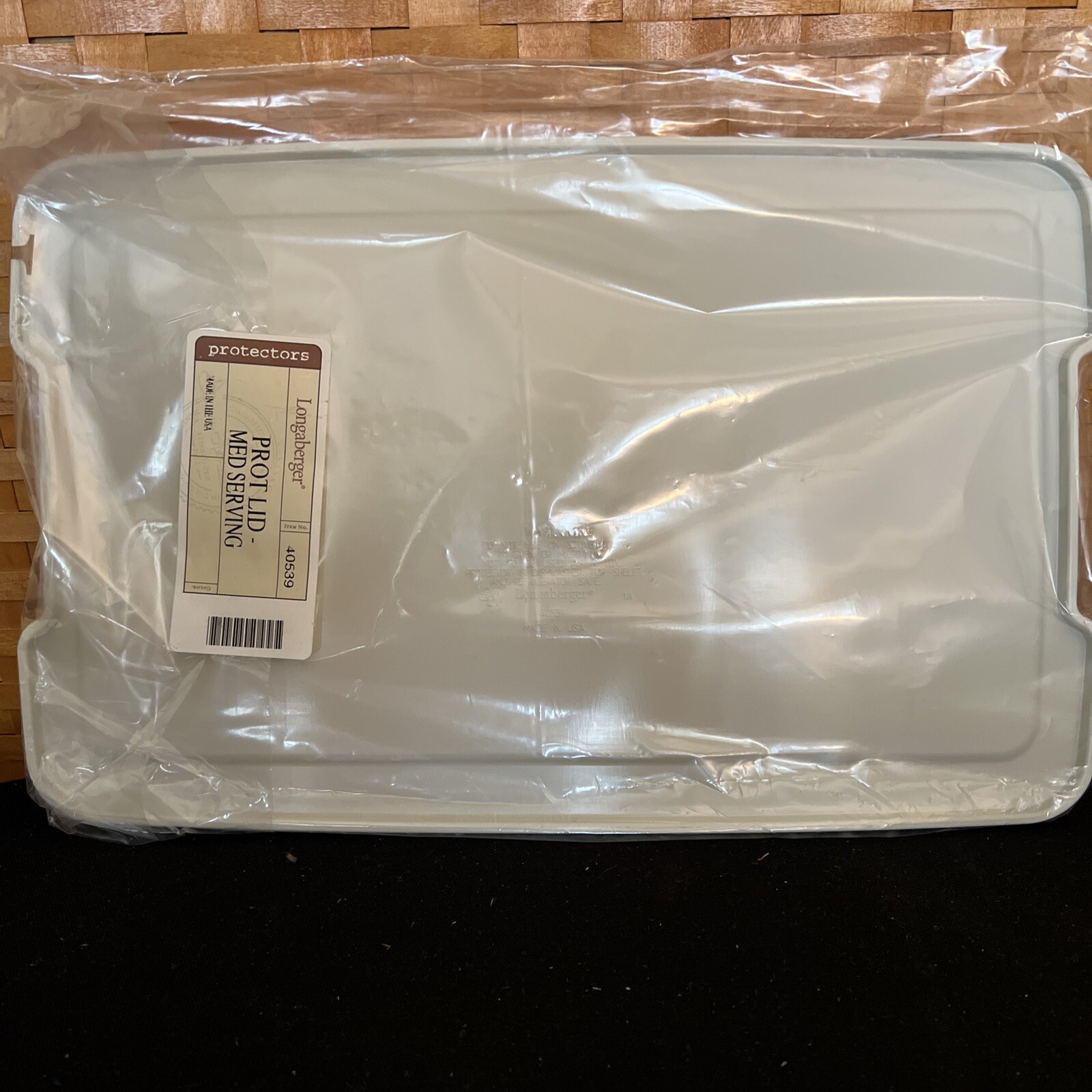 Longaberger Medium Serving Basket Protector Lid