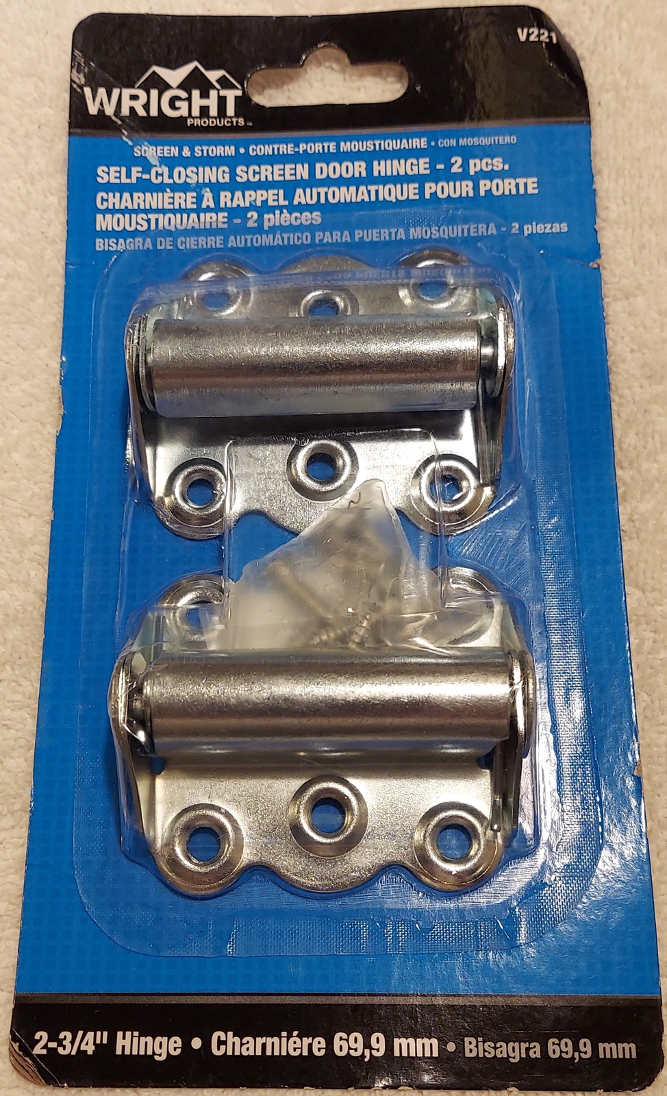 HAMPTON PRODUCTS-WRIGHT V221 2-3/4-Inch Self Closing Hinge