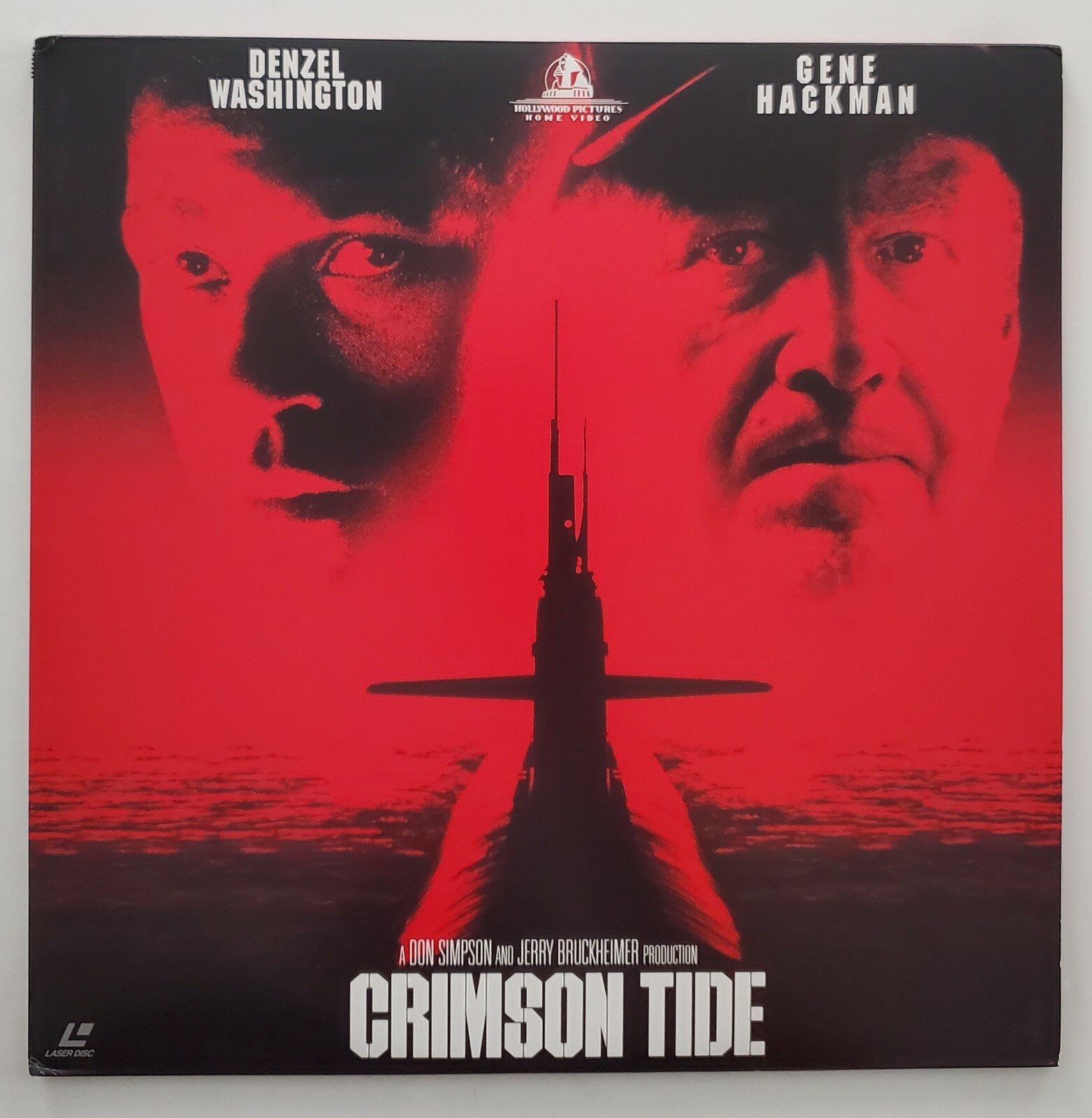 Crimson Tide Japanese Imported Laserdisc w/OBI Denzel Washington Gene Hackman