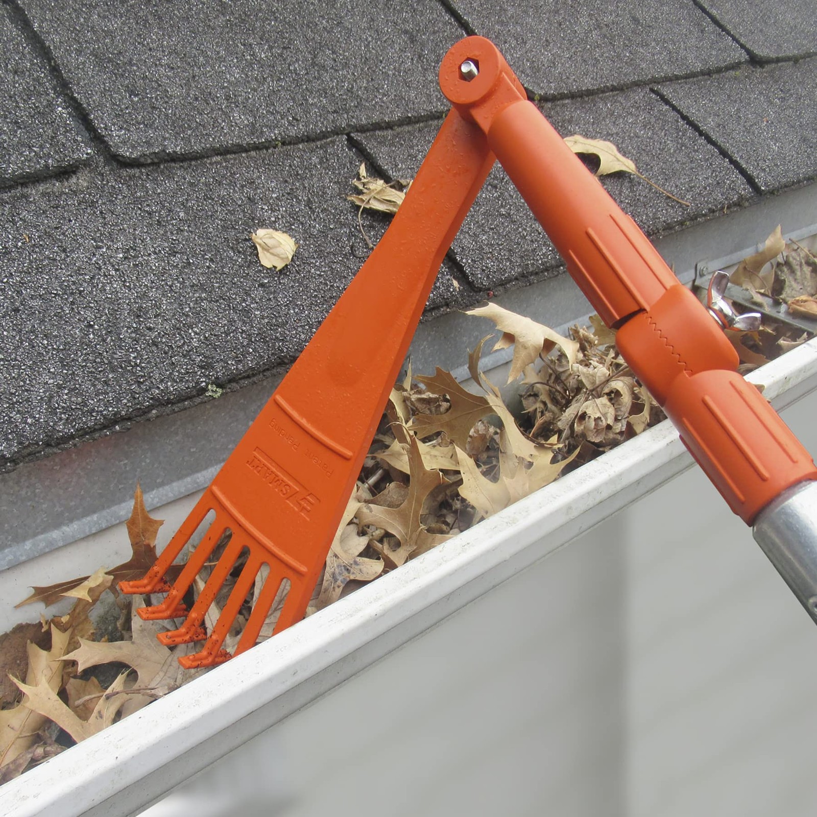Mini Rake Head Gutter Rake Tool for Removing Leaves & Debris from Roofs, Gutt...