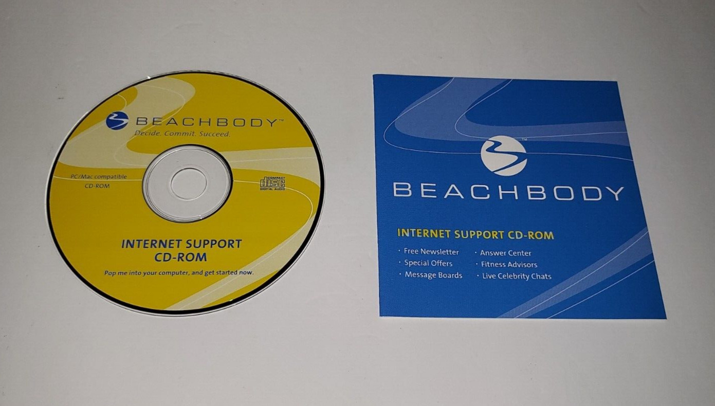 Beachbody Internet Support CD-ROM Computer PC Mac Compatible
