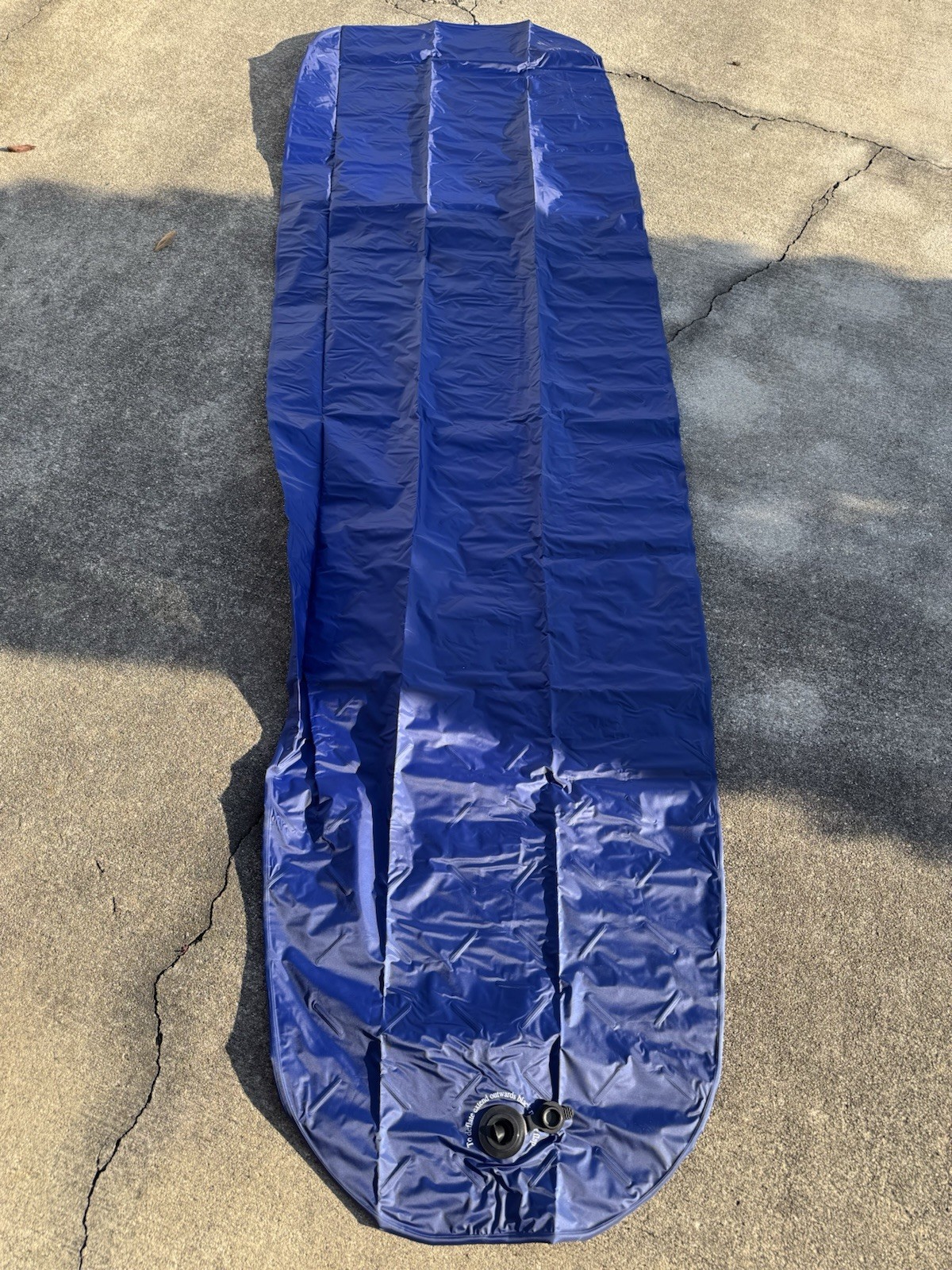 Sleepingo Ultralight Inflatable Sleeping Pad Blue Roll Up with Storage Bag