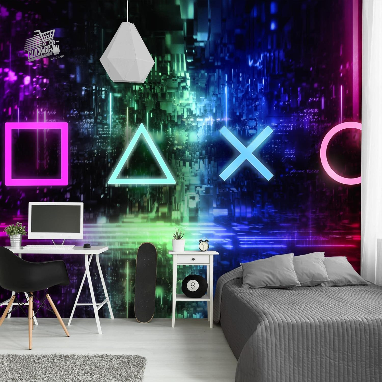 Photo Wallpaper Modern Game Console Fleece Living Room Bedroom L