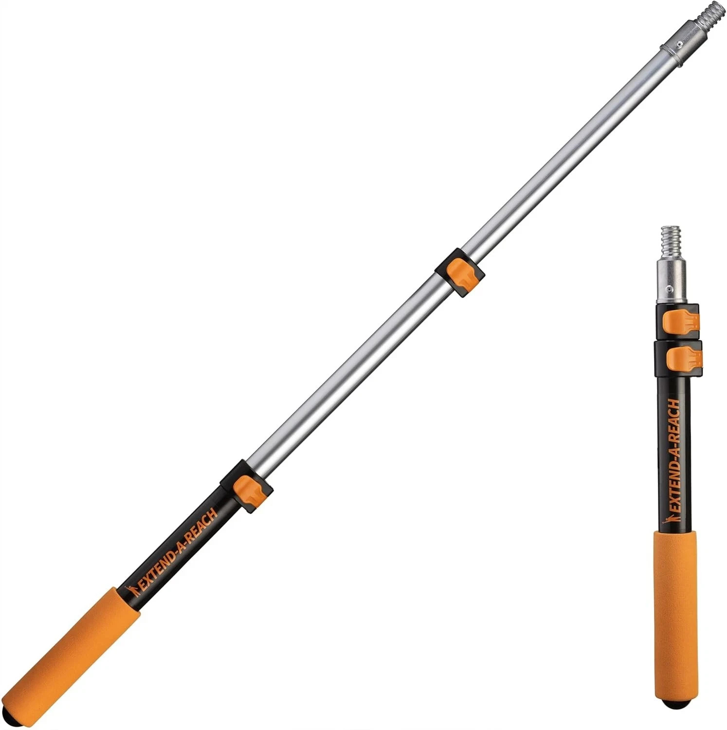1.5-3 ft Long Paint Roller Extension Pole // 3 feet, Black and Orange