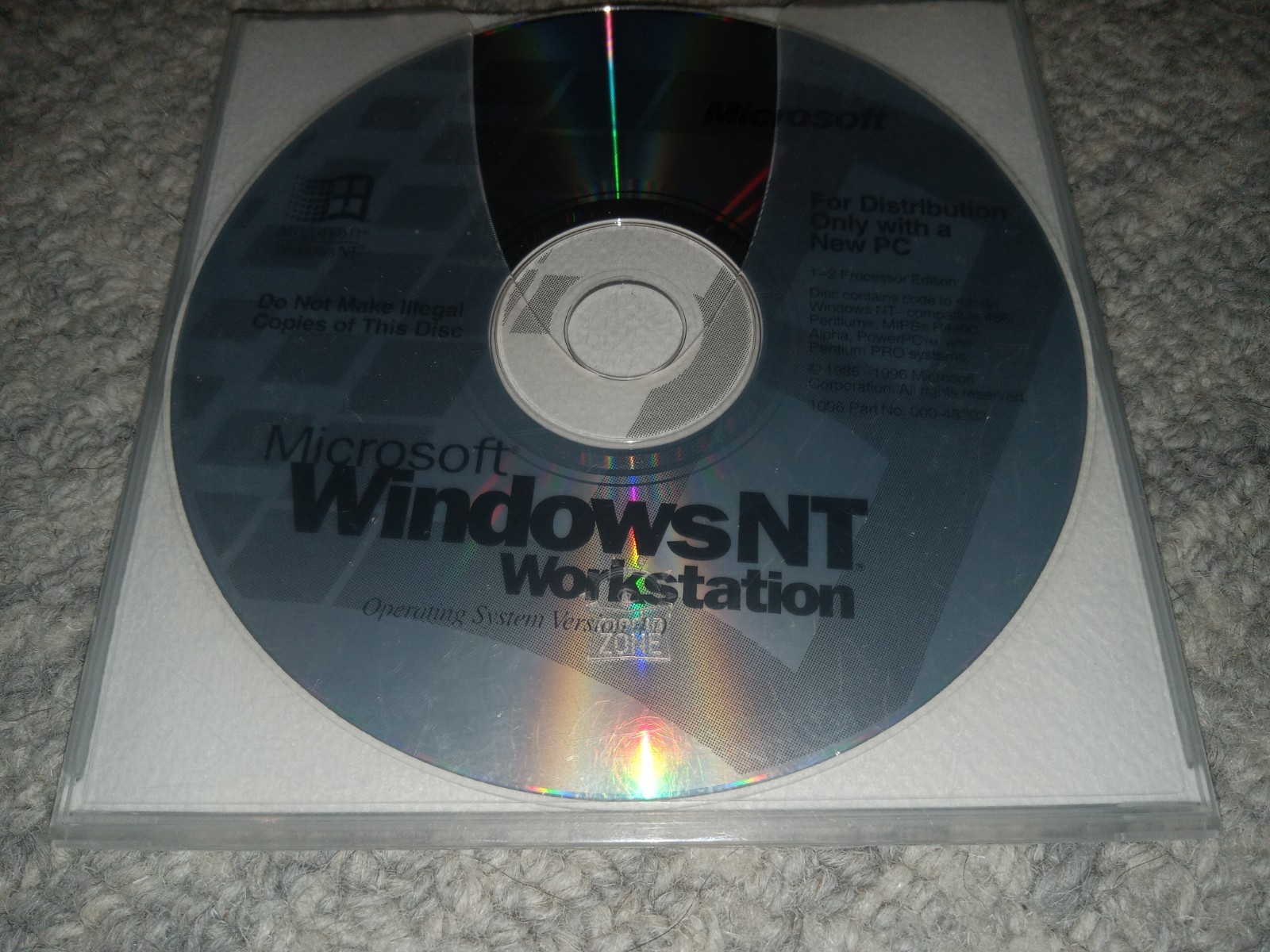 Microsoft Windows NT Workstation & Service Pack 2