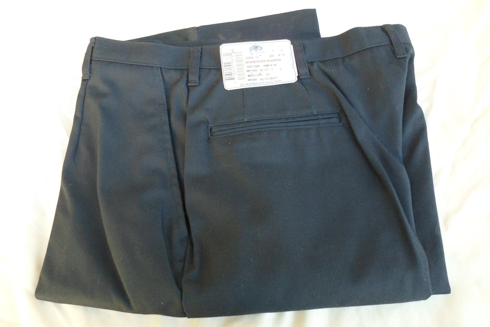WOMEN DSCP Blues Pants Slacks Female Size 33 W X 30 INSEAM 16mr / 30