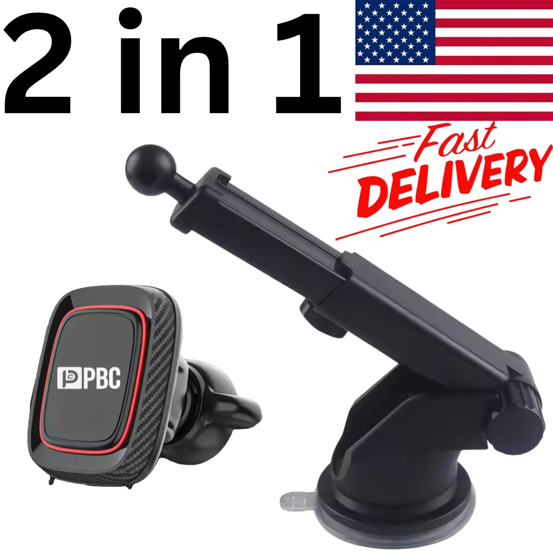 Powerful Magnetic Car Phone Holder Mount Dashboard Windshield + Air Vent