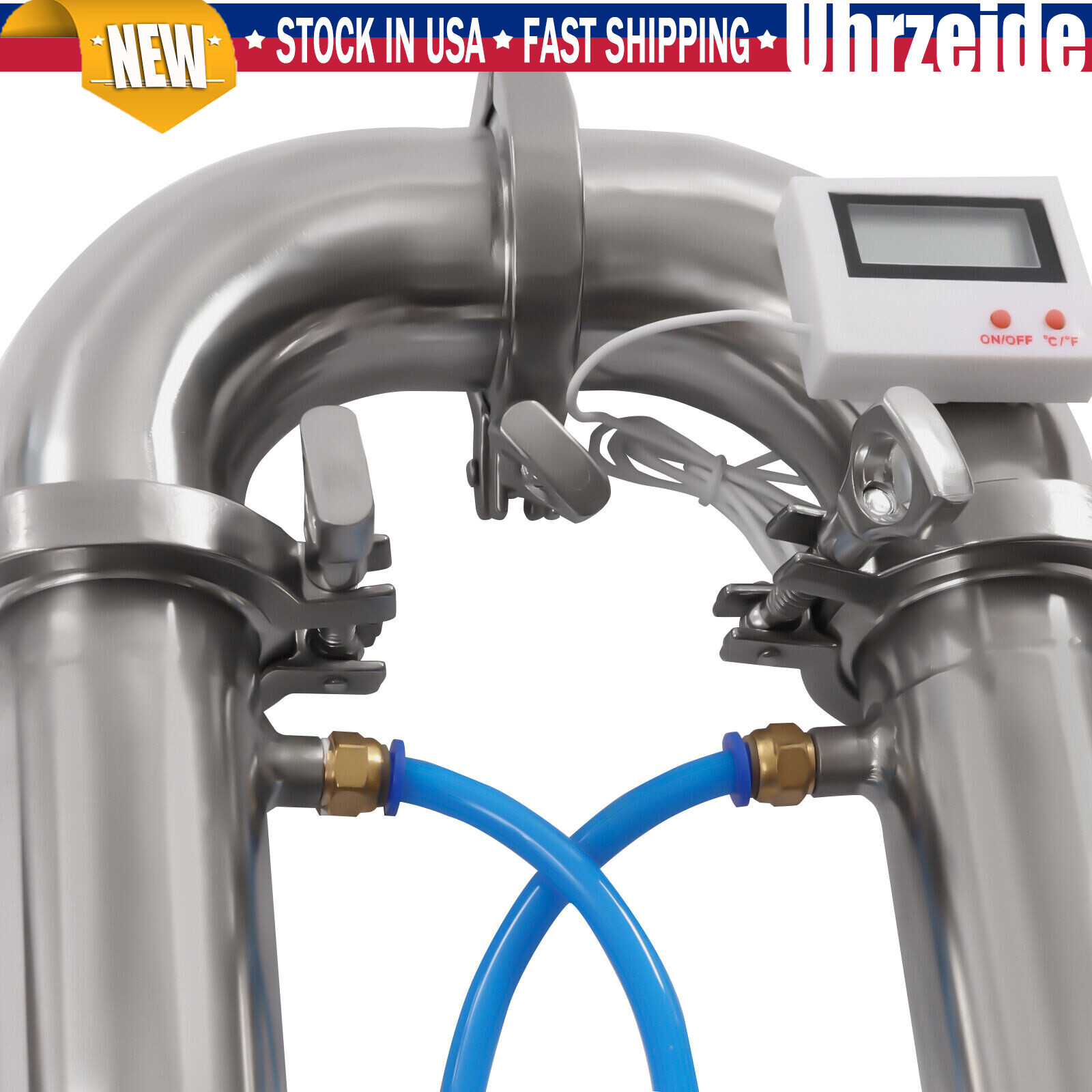 2"inch Stainless Still Moonshine Reflux Distilling Column Brew Wine Making Tool