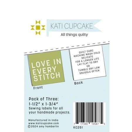Love in Every Stitch Quilt Labels by Kati Cupcake