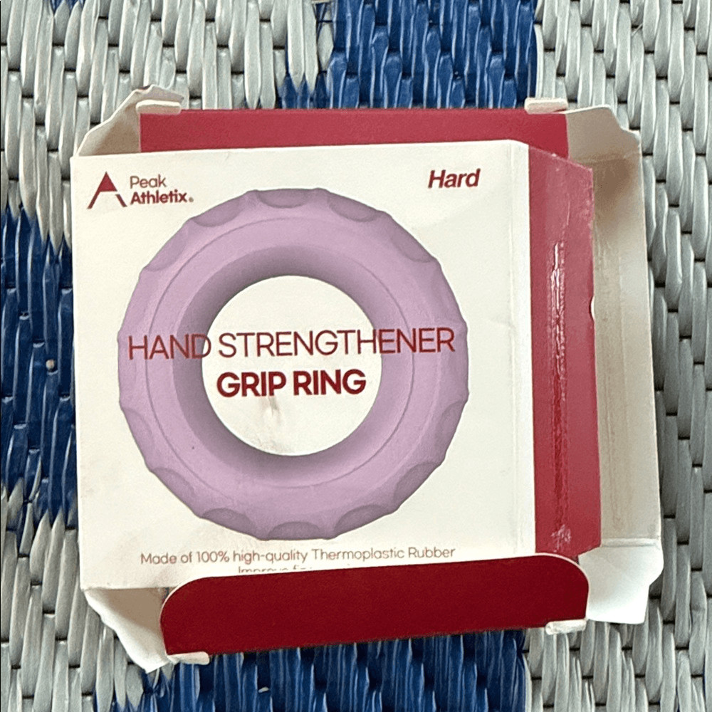 Purple Hand Strengthener Grip Ring Exerciser Squeezer Hand Gripper