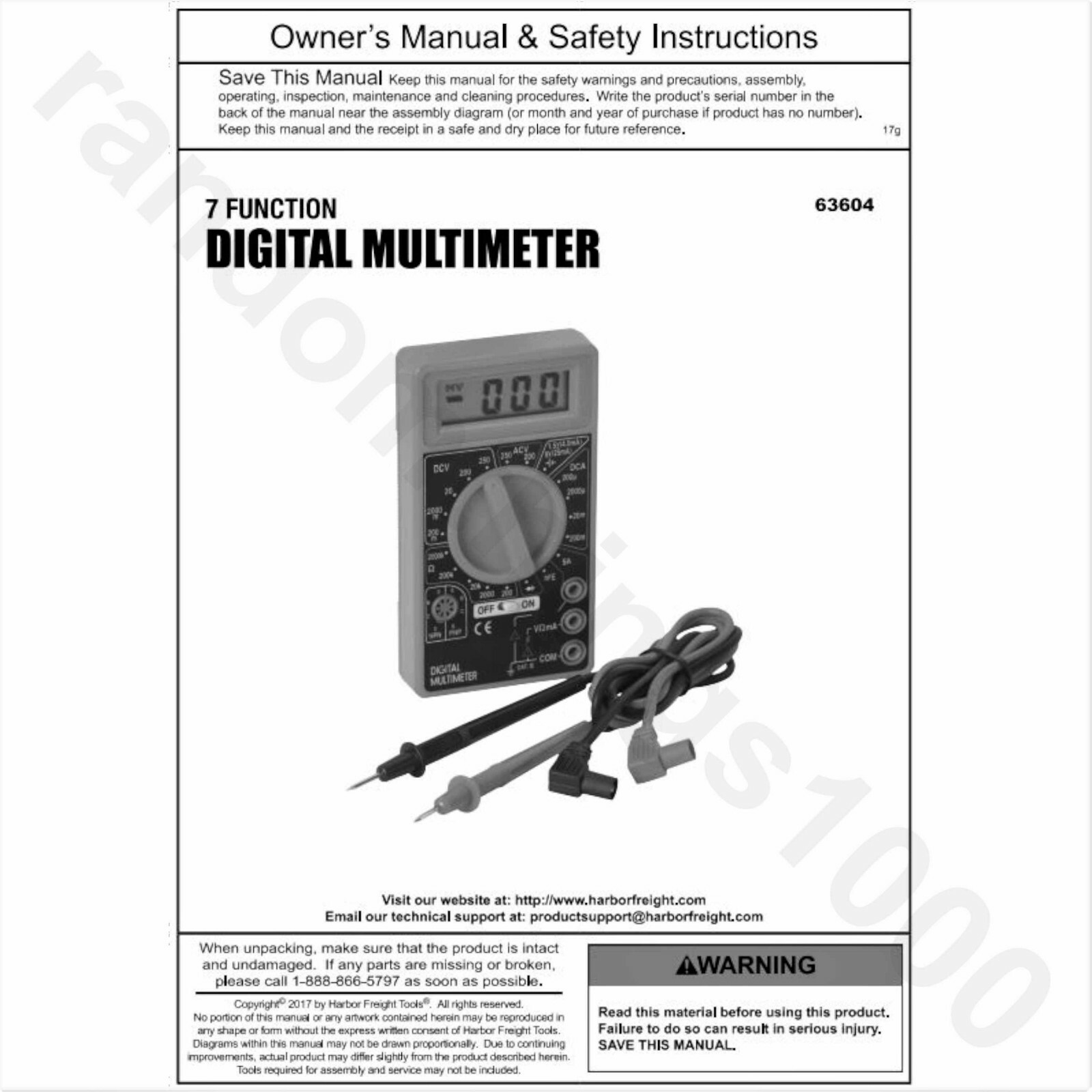 7 function digital multimeter battery tester meter voltmeter voltage tester omh