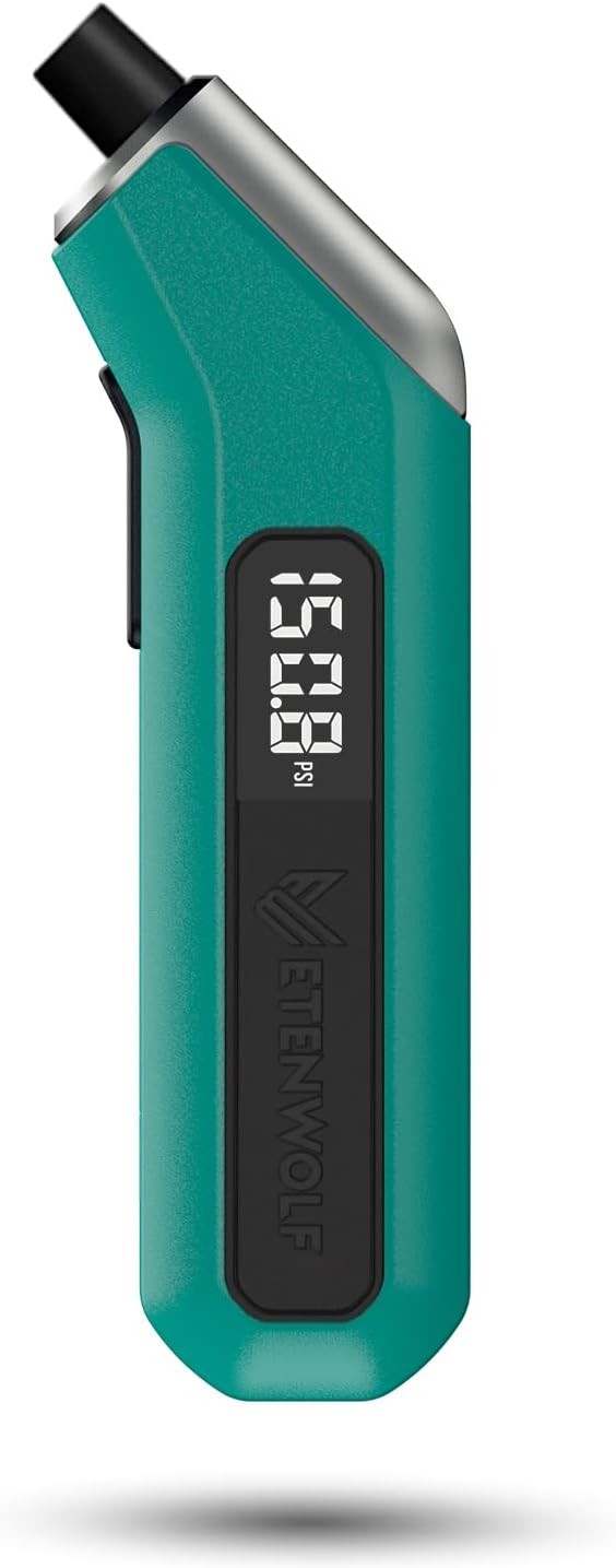 Digital Tire Pressure Gauge 3-200 PSI, Industrial Tire Gauge  Color: Dark Cyan