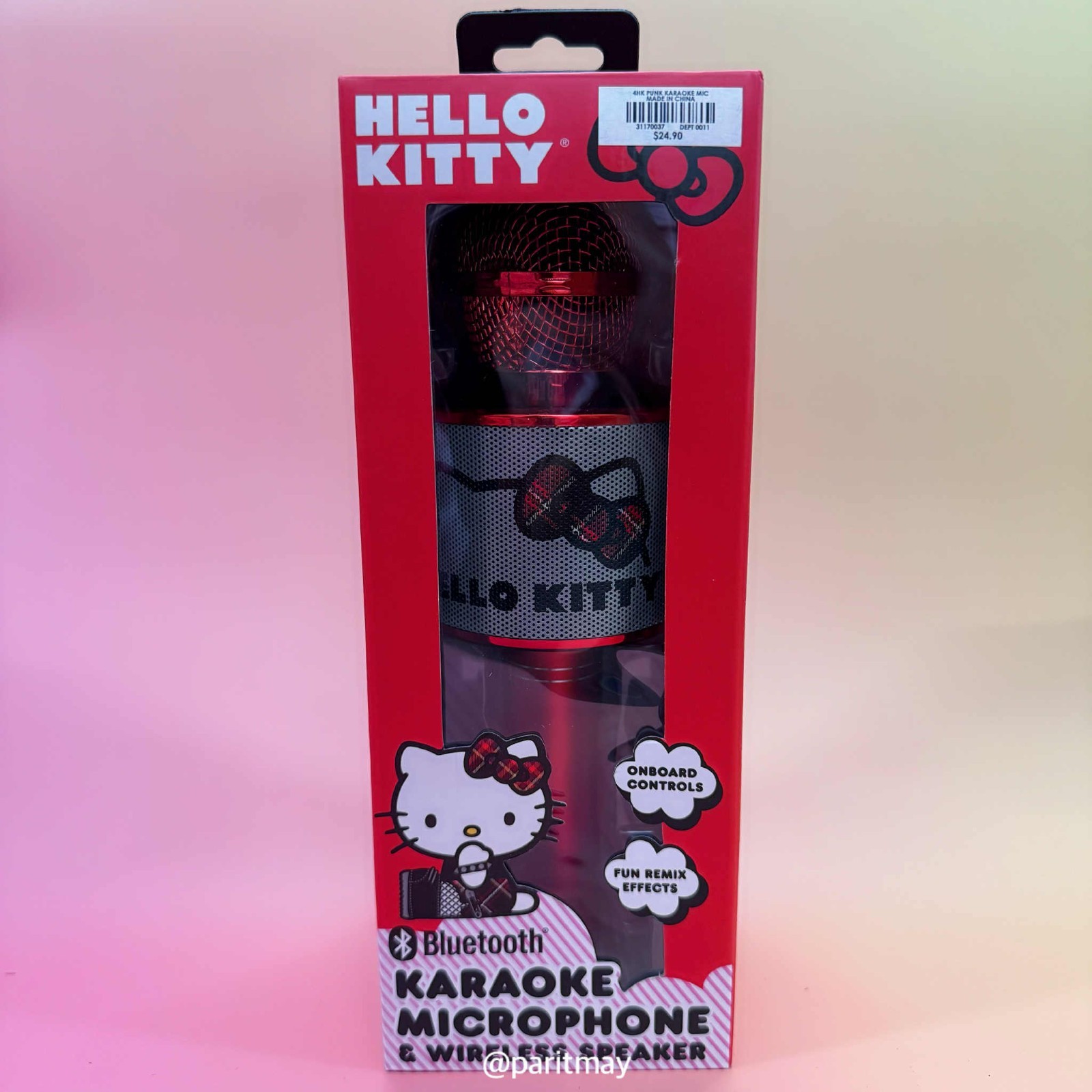 HELLO KITTY Sanrio BLUETOOTH KARAOKE MICROPHONE & WIRELESS SPEAKER (NEW IN BOX)
