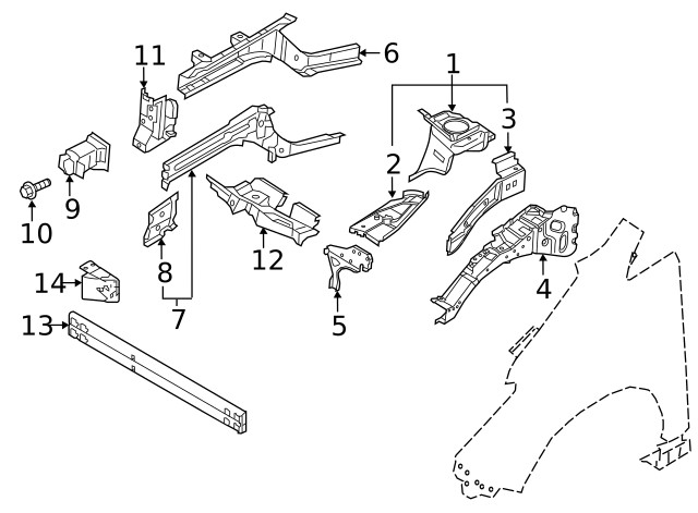 Genuine Nissan Support Bracket G5216-5SAMA