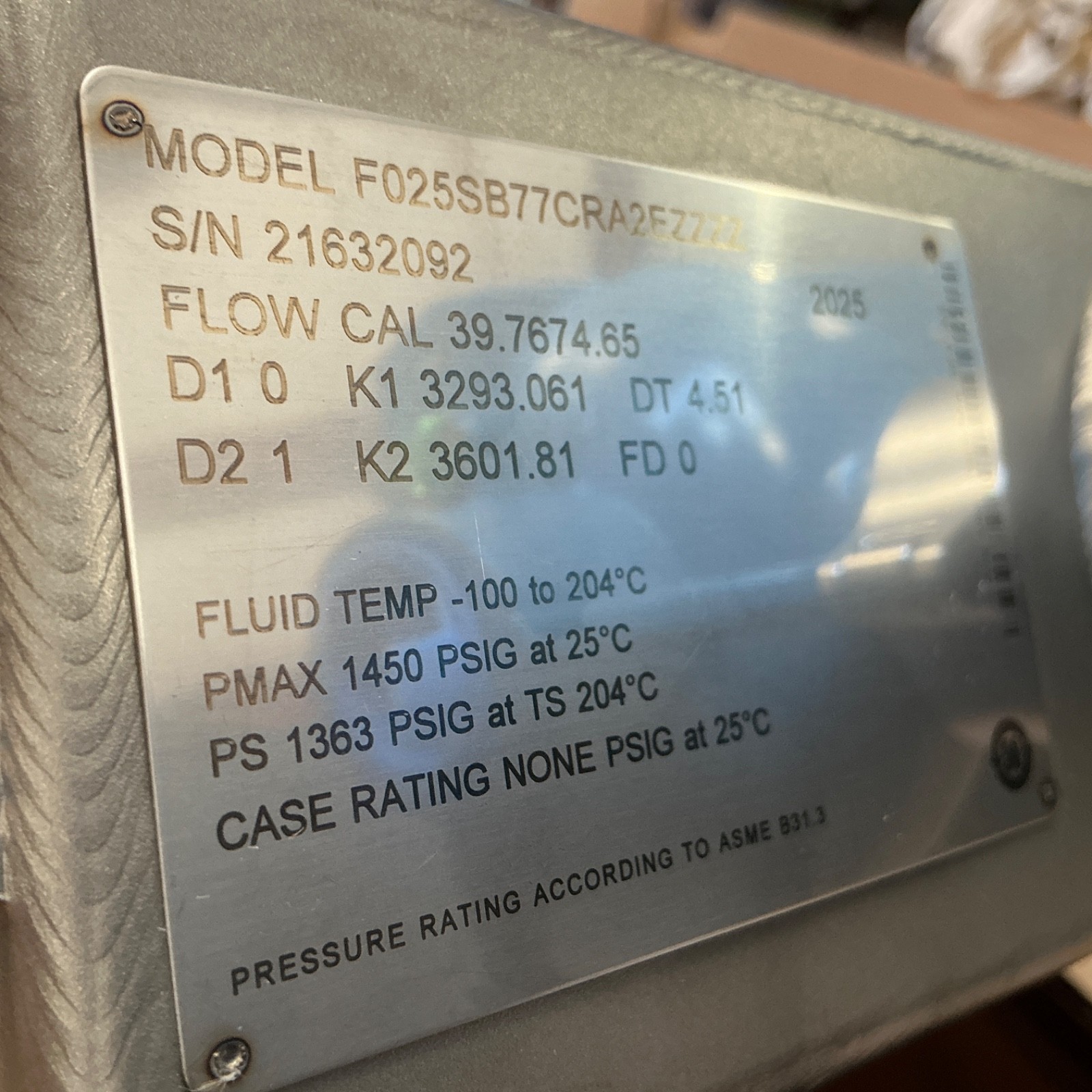NEW MICRO MOTION F025SB77CRA2EZZZZ CORIOLIS METER WITH 1600 TRANSMITTER