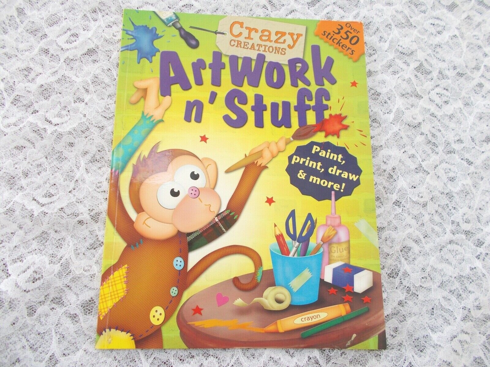 2008 Crazy Creations"Artwork n'Stuff" Paint,Print,Draw & More  350+ Stickers