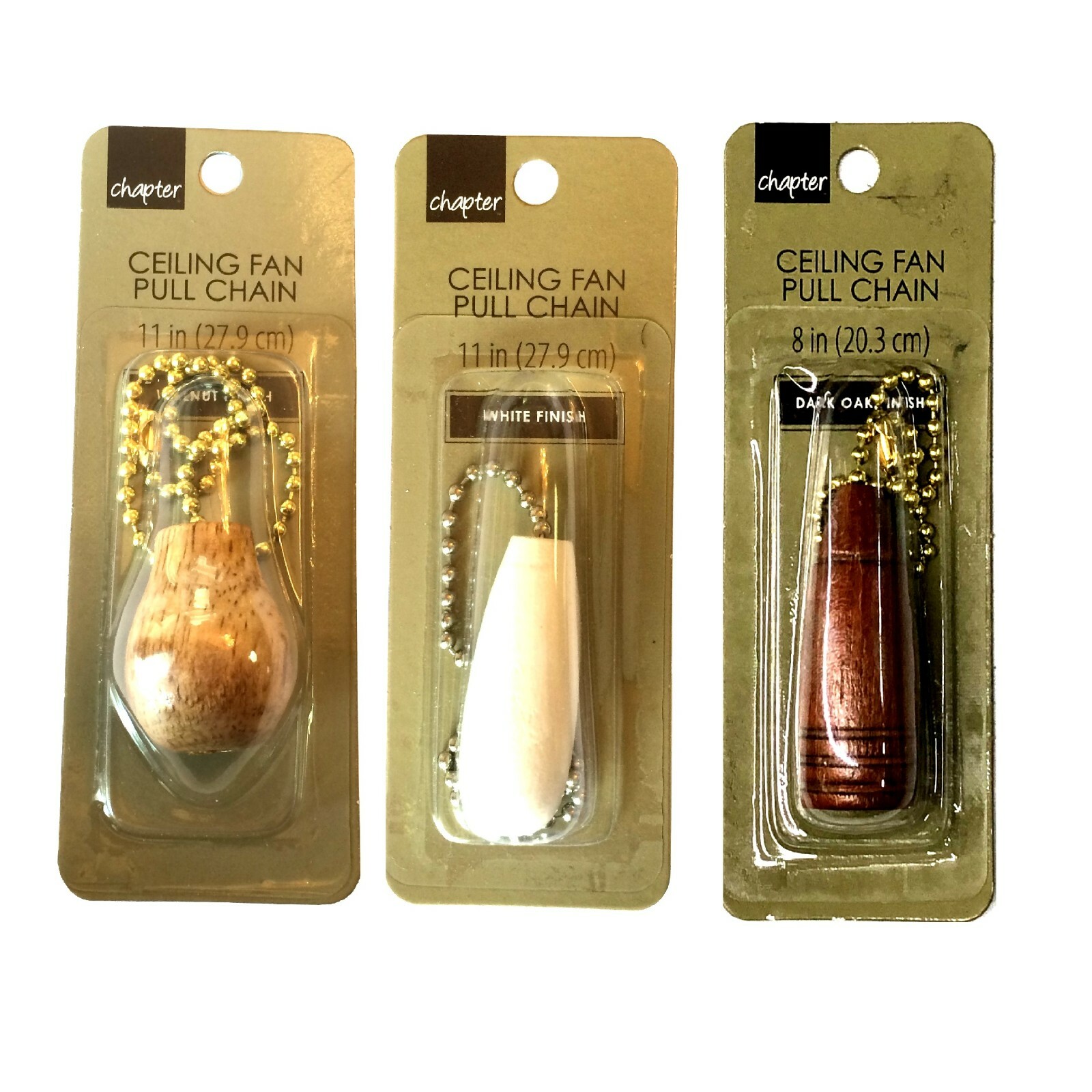 Chapter Ceiling Fan Pull Chain, 11 in, 27.9cm, 4 Cards Pack