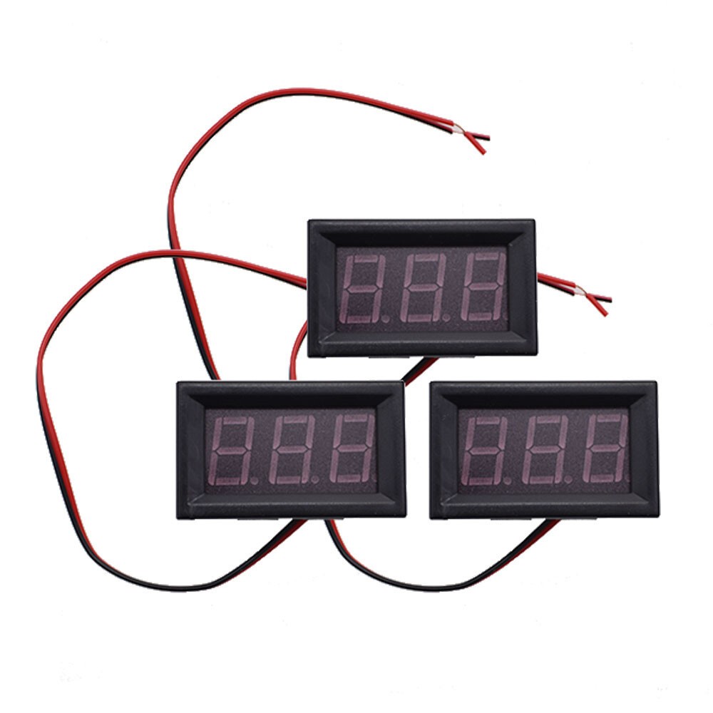 6 PACK DC 4.5-30V 3Digital Display Voltage Meter Voltmeter Panel Motorcycle