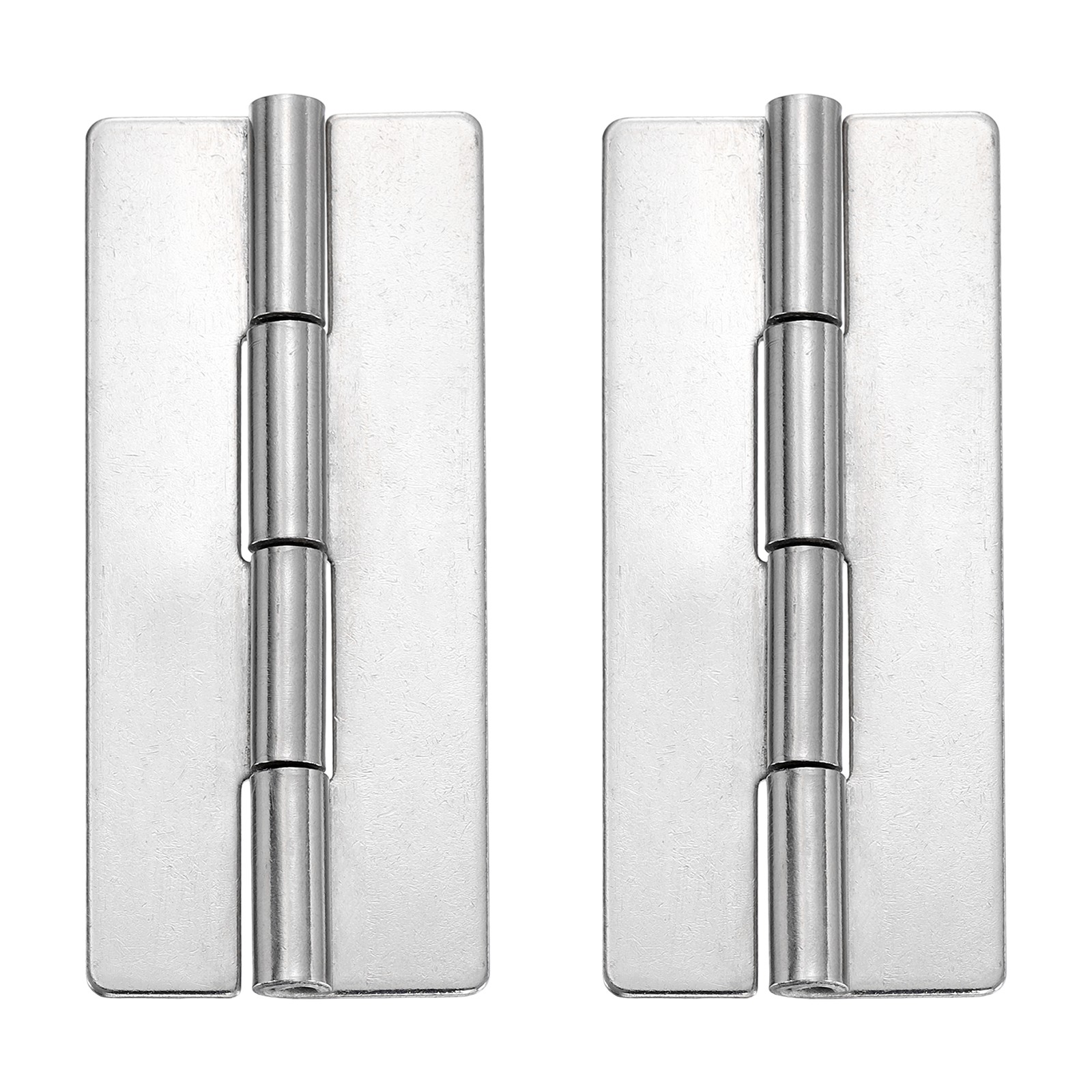 2 Pack Heavy Duty Weldable Hinges, 3"x1.26"x0.06" Weld on Butt Hinge, Silver