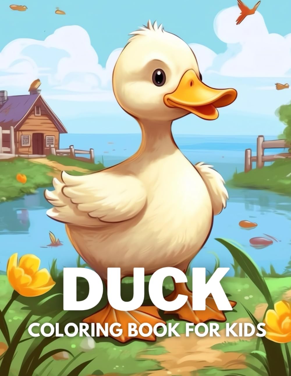 Duck Coloring Book For Kids: +40 Fun And Easy Drawings Of Cute Duck To Color For