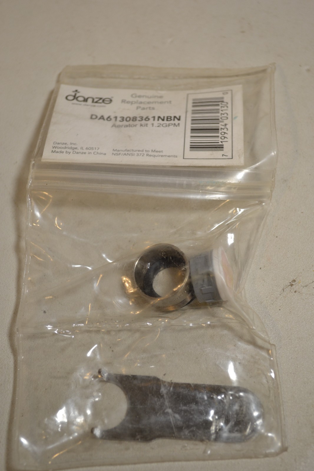 Danze DA61308361NBN 1.2 GPM Low Flow Pressure Compensating Aerator Kit