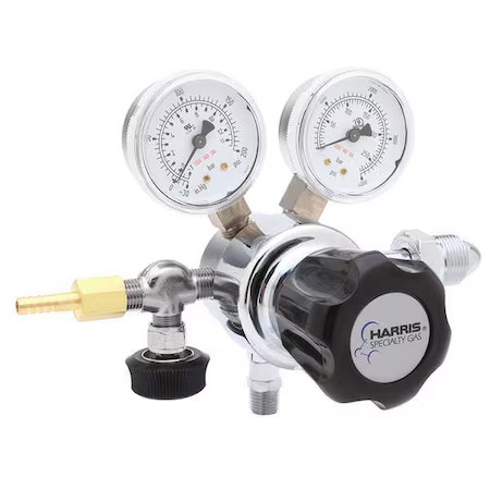 Harris Kh1016 Specialty Gas Regulator, Oxygen, Single Stage, 0.965"-14 Inlet,