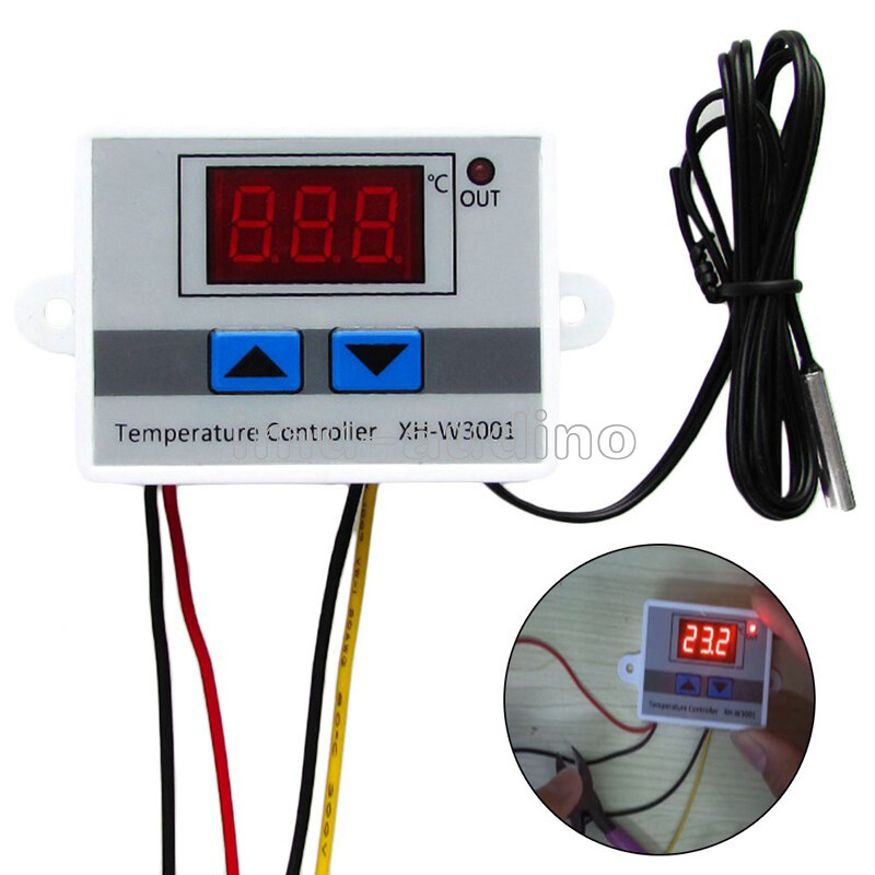 12V/24V/220V Digital LED Temperature Controller Thermostat Control Switch Probe