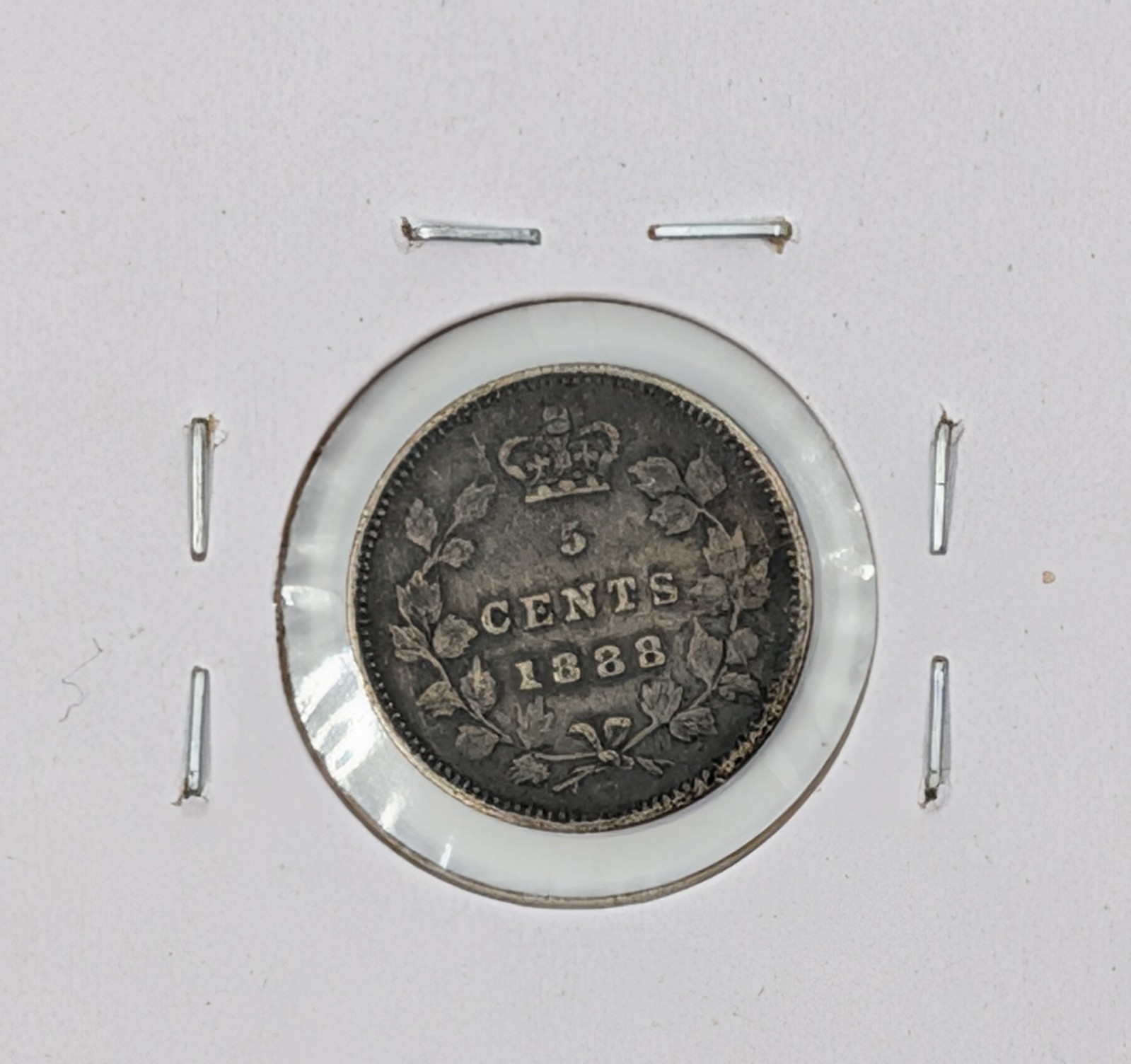 1888- Canada 5 Cents KM#2