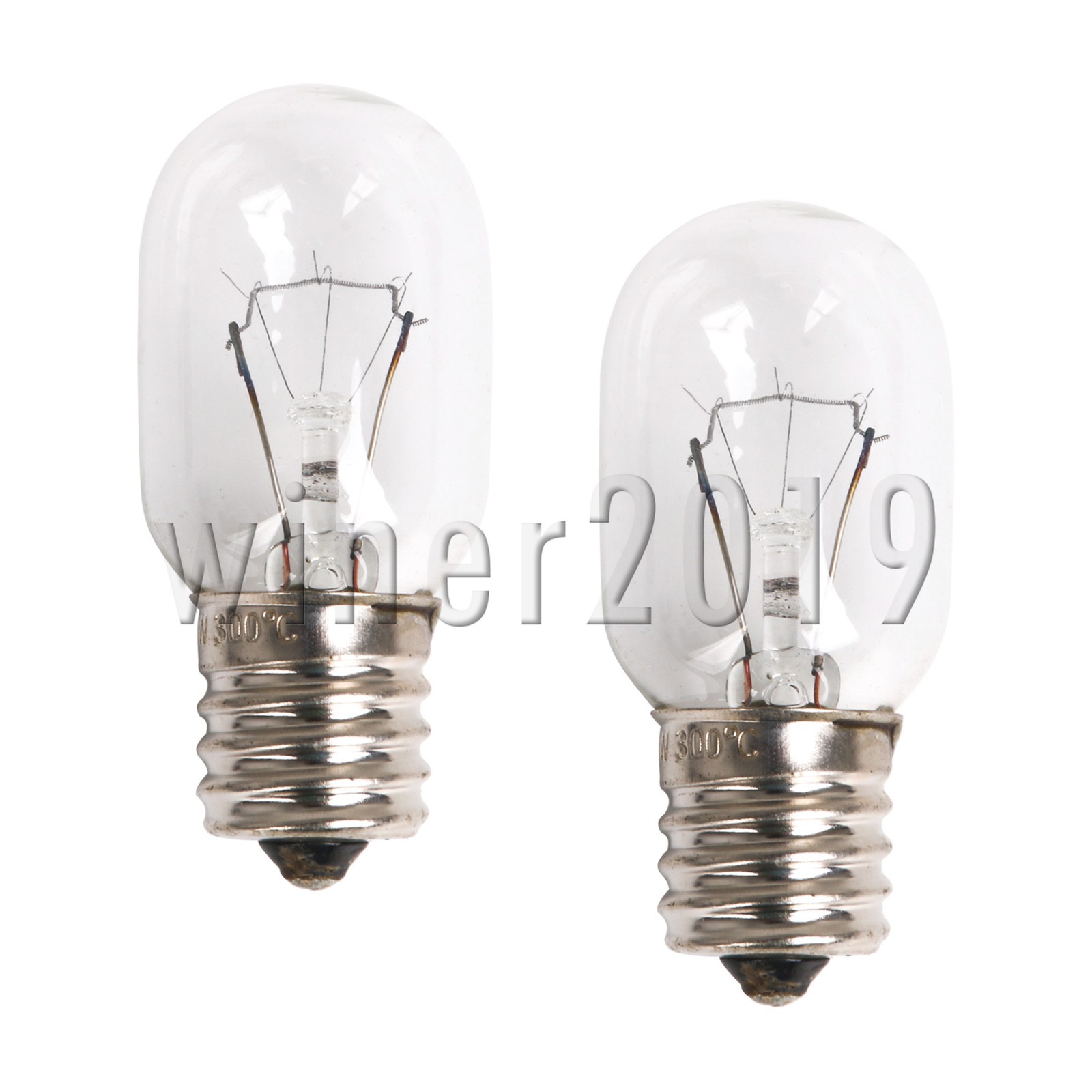2x 8206232A Microwave Light Bulb Glass for Refrigerators Ovens Sewing Machines
