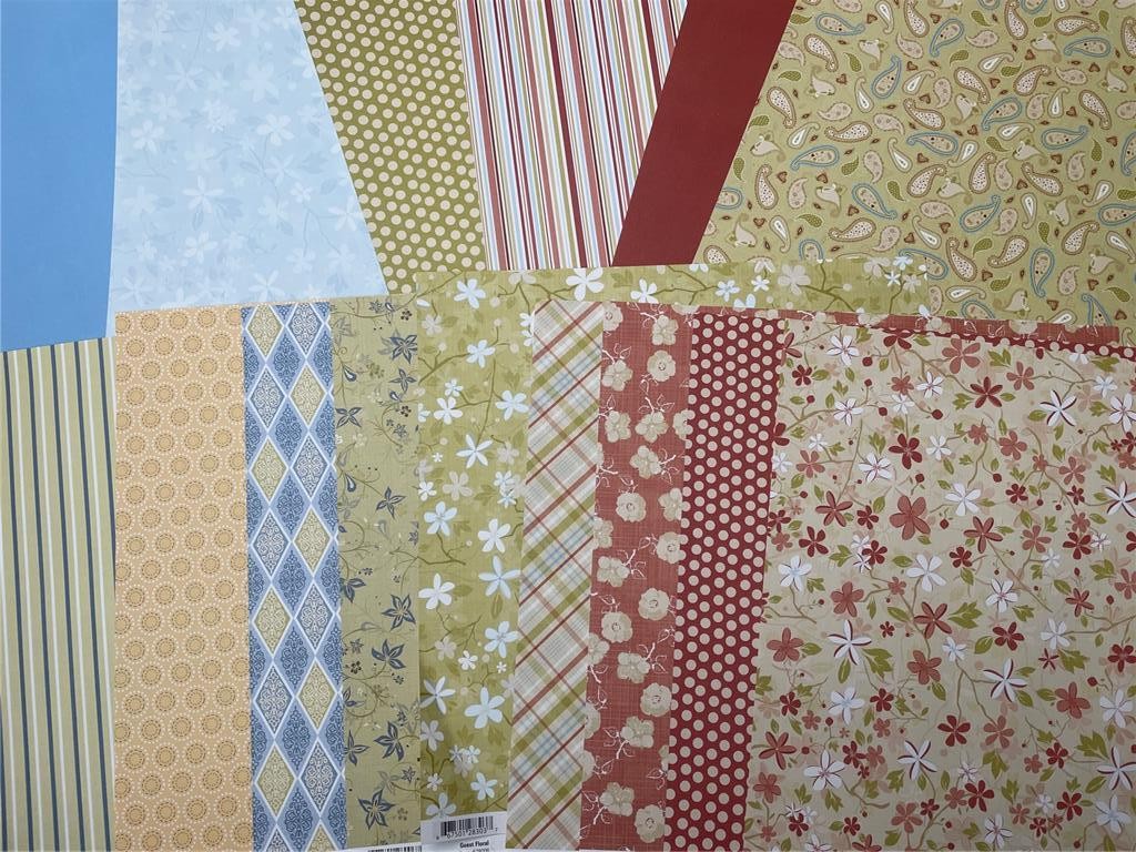 New CHATTERBOX SCRAPBOOK Gazebo 12X12" 9 DS PAPERS  6 DS CARDSTOCK