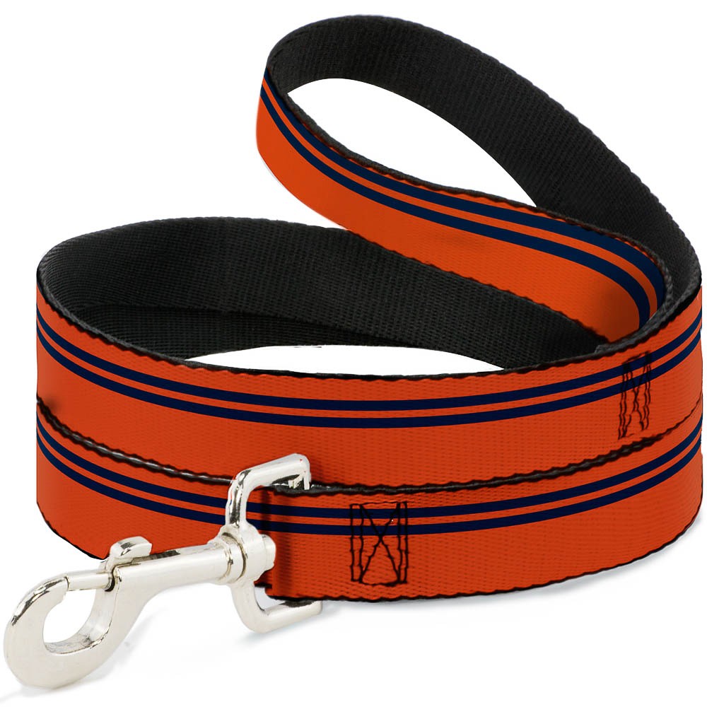 Dog Leash Racing Stripe Orange/Navy