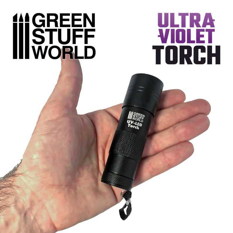 Green Stuff World: Ultraviolet Torch - UV LED Light - Resin Curing - 12 LED