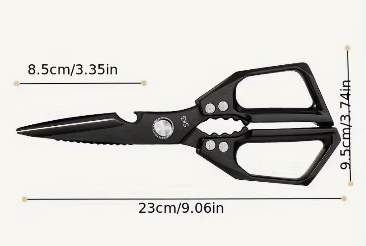 Stainless Steel Kitchen Shears Heavy Duty Multipurpose Scissors – Large Handle