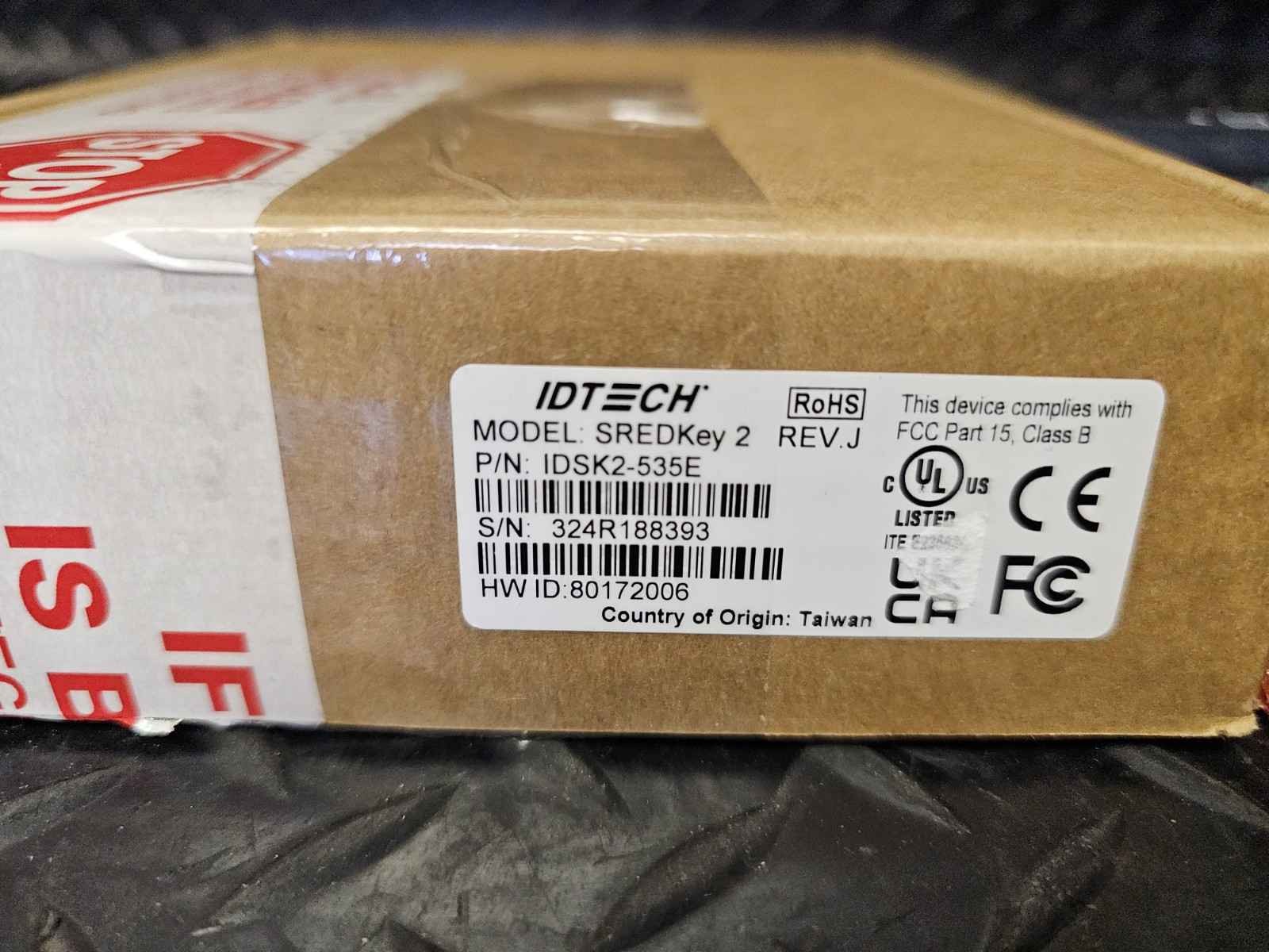 🔥New🔥 ID Tech SREDKey 2 KeyPad Card Reader IDSK2-535E