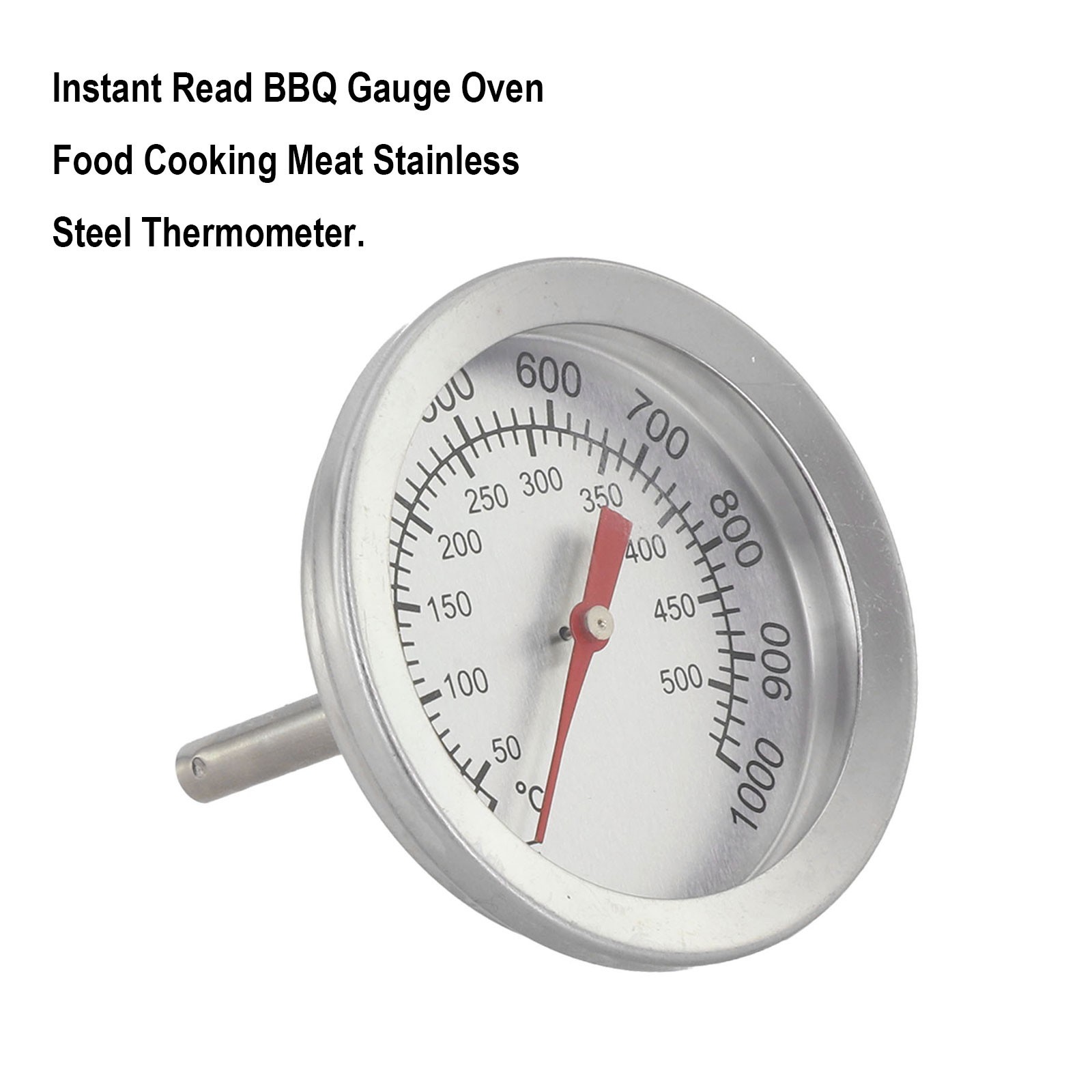 Practical Grill Thermometer 50~500?? Color: Silver Material: Stainless Steel