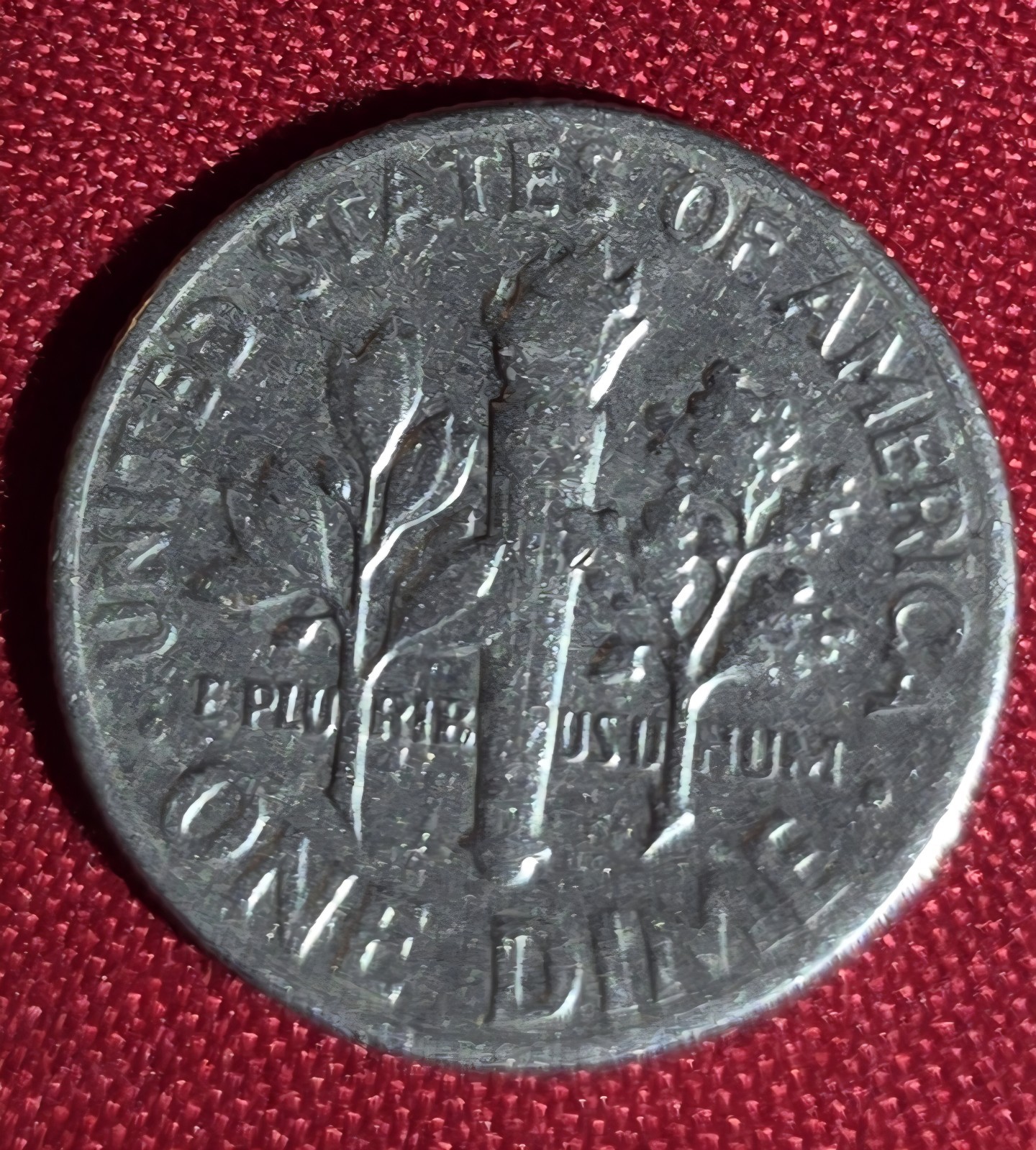 1965 Dime No Mint Mark "WE" missing letters touching on reverse