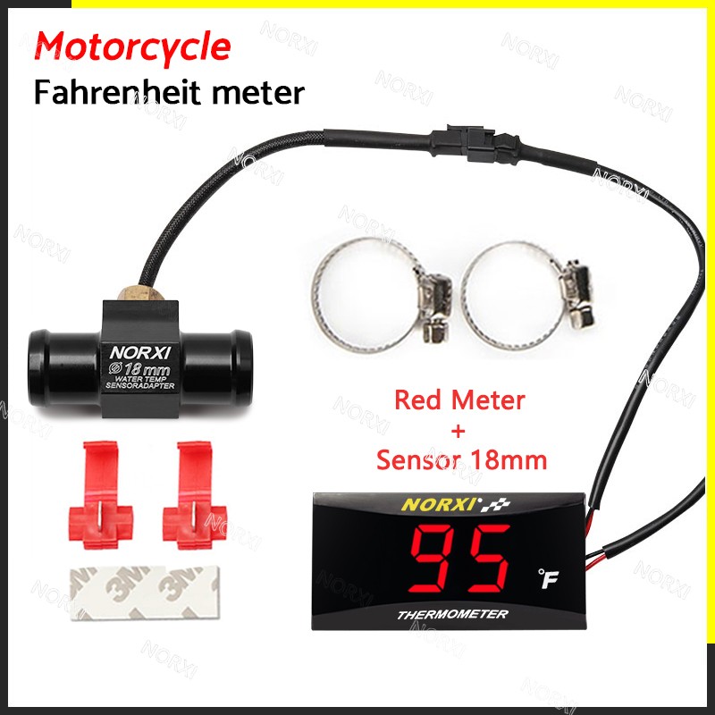 Universal water temperature sensor Digital Display Norxi 32~248°F Motorcycle