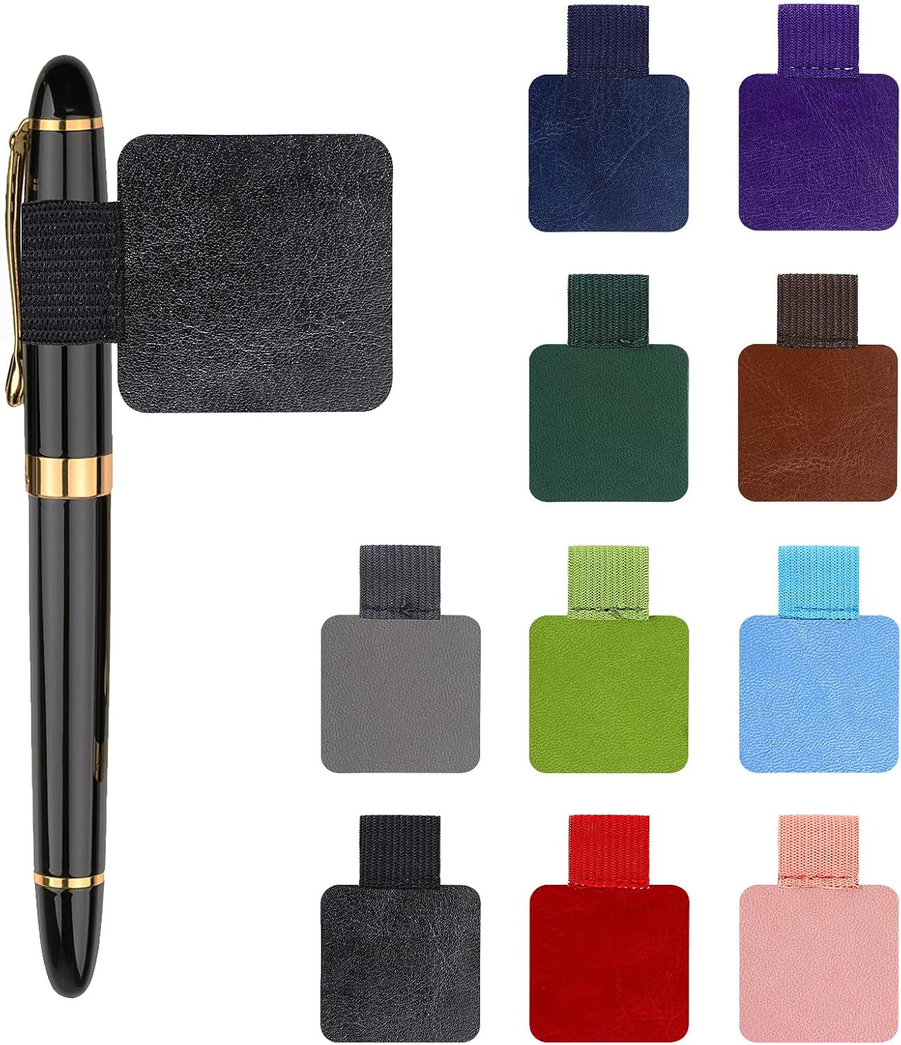 10pcs Self-Adhesive Elastic Pen Loop Holder for Notebooks Journals Planners