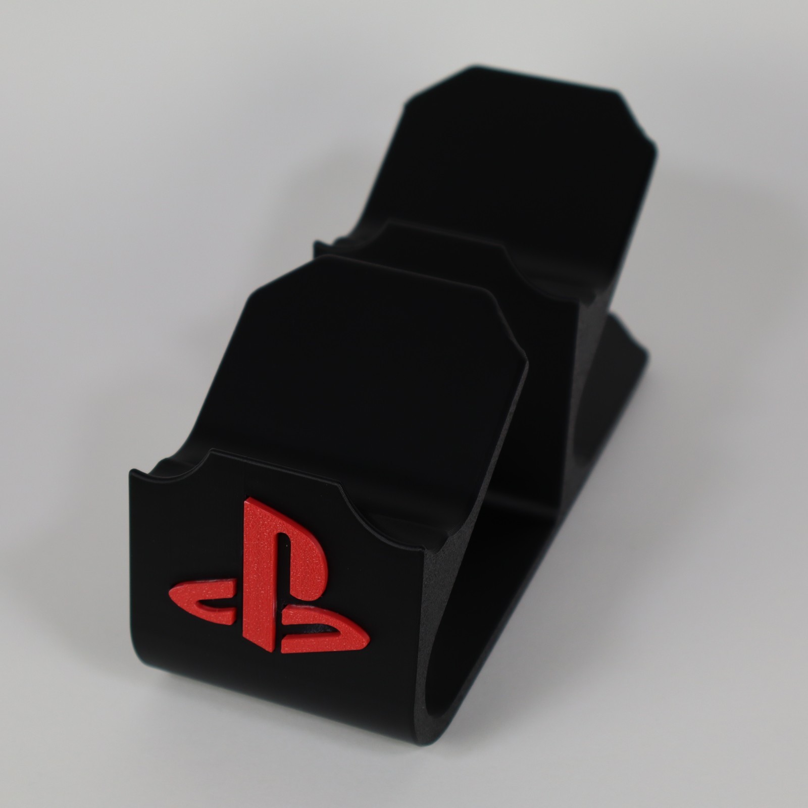3D Printed - Stand / Holder for 1-2 Playstation Controllers - Black & Red