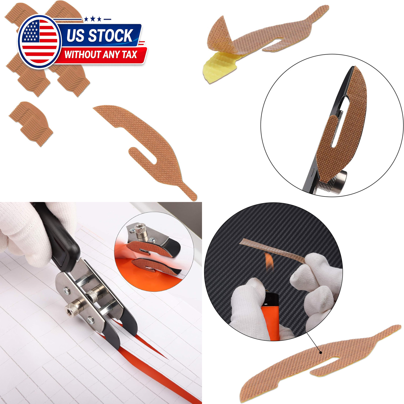 Bodyguard Vinyl Backing Cutter Knife PTFE Coating Sticker Pack of 50 Durable