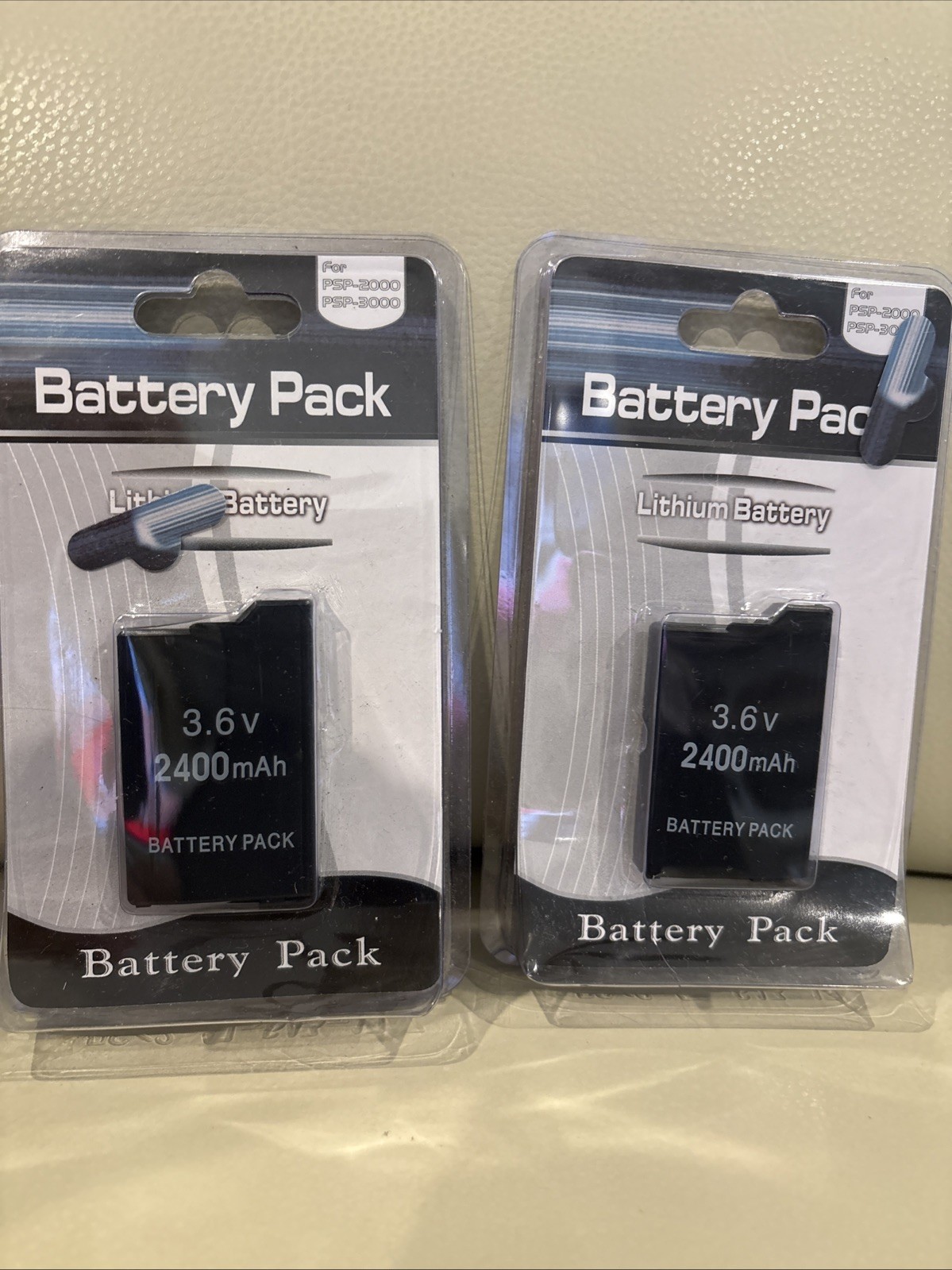 2 Pk~ 2400mAh Rechargeable Replacement Battery For Sony PSP Slim 2000 2001 3000