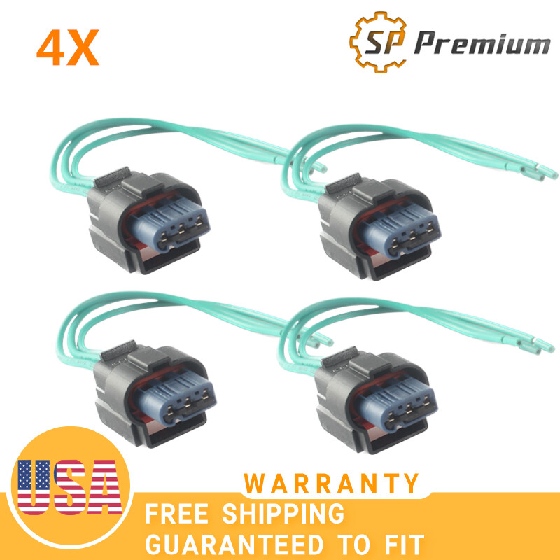4PCS Female Plug Ignition Coil Connector Wire Harness For Ford Edge Escape 12-21