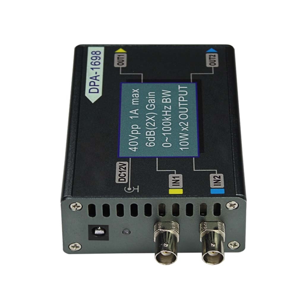 For JUNTEK DPA-1698 DDS Function signal Generator 40Vpp 2CH
