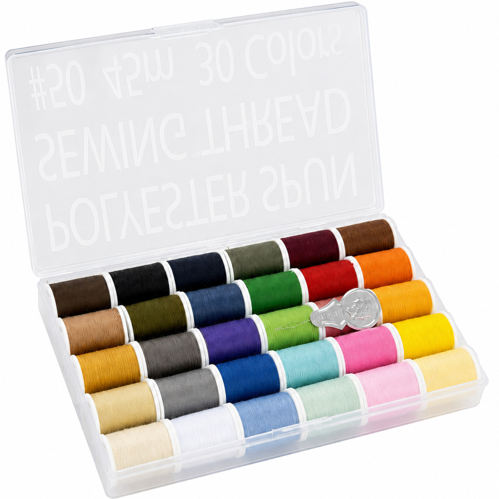 LEONIS 30Color Polyester Sewing Threads Handy Set 50Yards/45m 100% Japan Quality