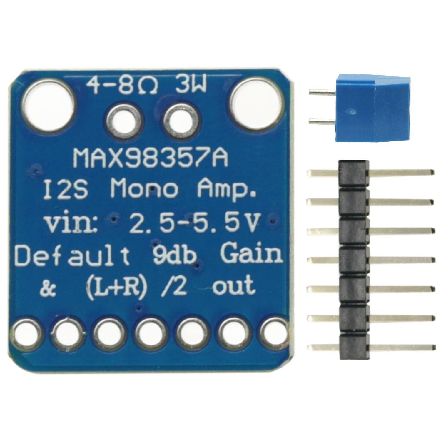 2PCS MAX98357 MAX98357A I2S 3W Class D Amplifier Breakout Interface DAC...